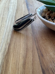 Black Jack Dangle Earrings
