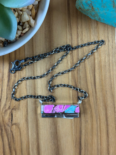 Cotton Candy Bar Necklace