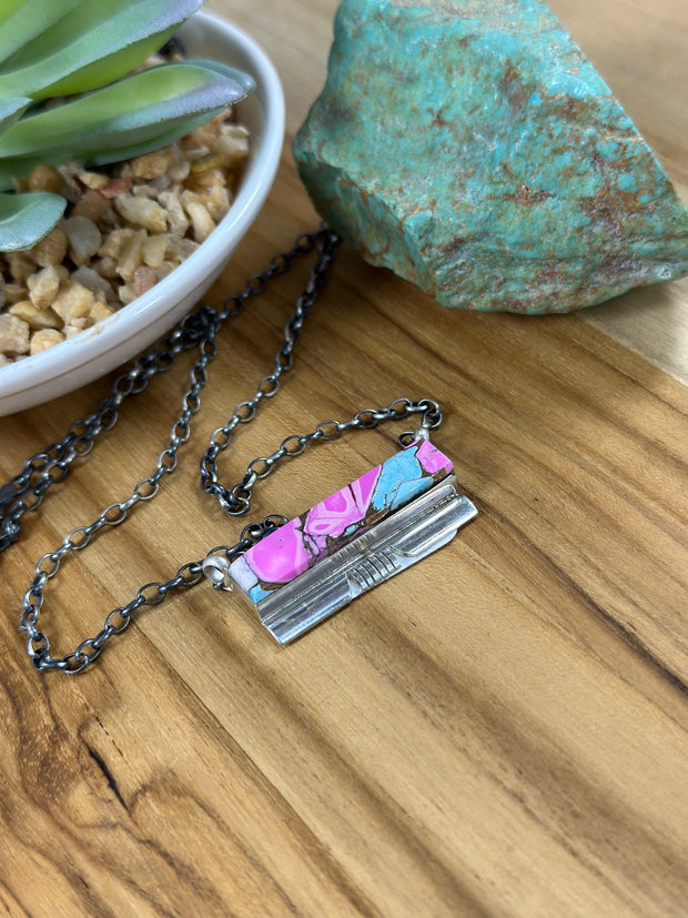 Cotton Candy Bar Necklace