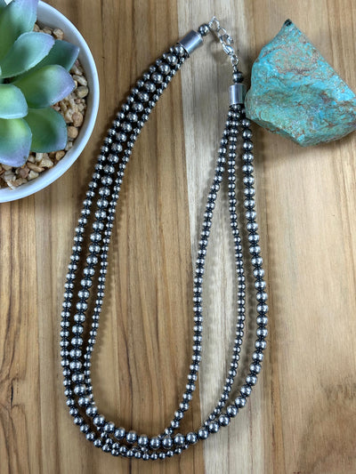 18" 3 Strand Sterling Pearls