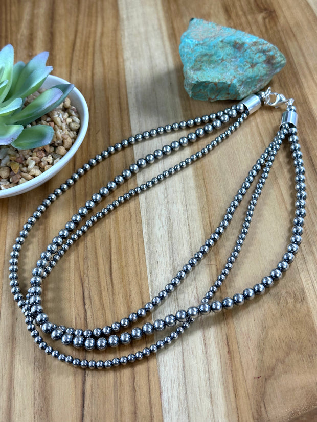 18" 3 Strand Sterling Pearls