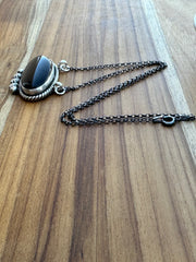 Black Oval Necklace