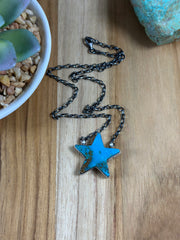 Kingman Turquoise Star Necklace