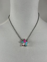 Cotton Candy Star Necklace