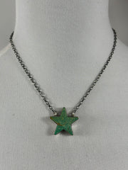 Kingman Turquoise Star Necklace