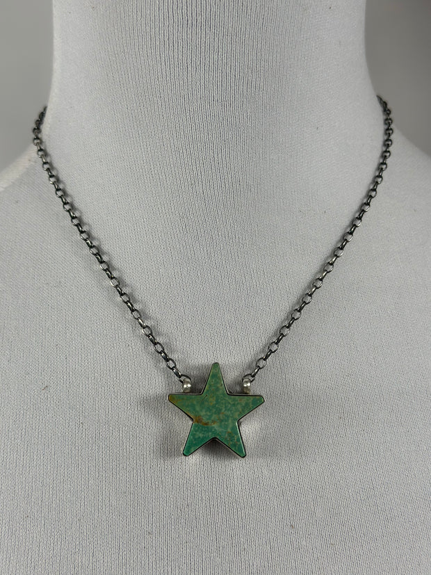 Kingman Turquoise Star Necklace
