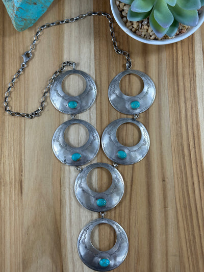 Kingman and Silver Necklace