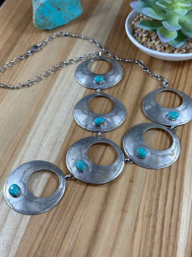 Kingman and Silver Necklace