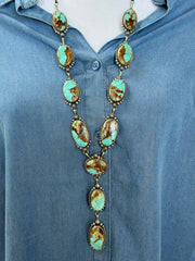 #8 Lariat Necklace & Earring Set