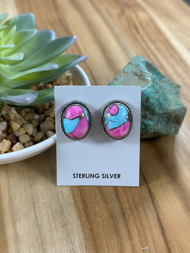 Cotton Candy Stud Earrings