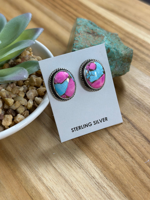 Cotton Candy Stud Earrings
