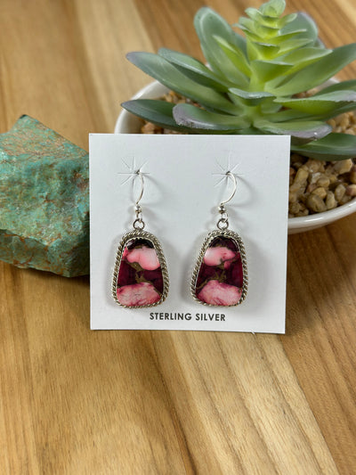 Dahlia Rose Dangle Earrings