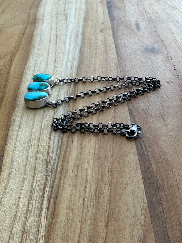 Sonoran Gold 3 Stone Necklace