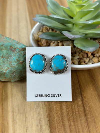 Kingman Oval Studs