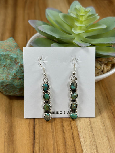 Kingman Turquoise Dangle Earrings