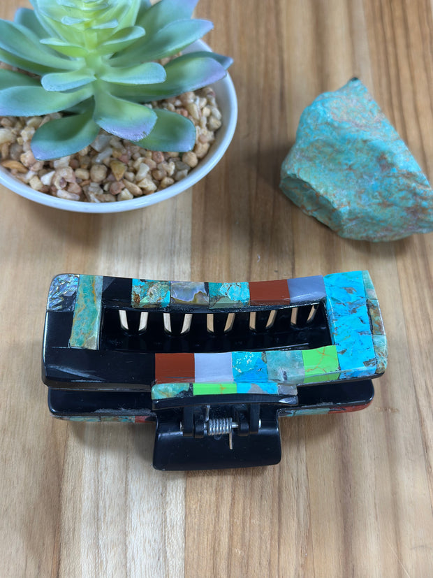 Multi Color Stone Hair Clip