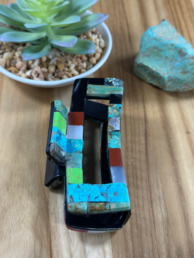 Multi Color Stone Hair Clip