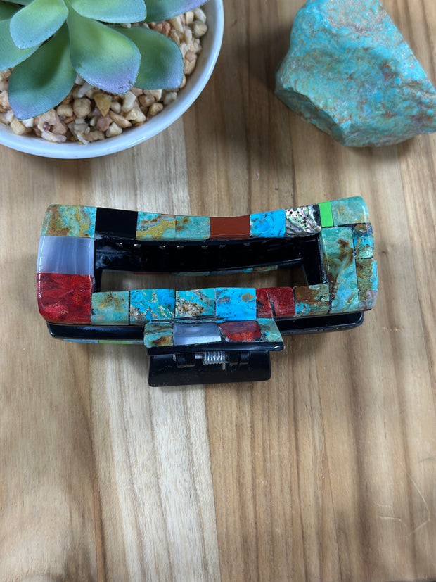 Multi Color Stone Hair Clip