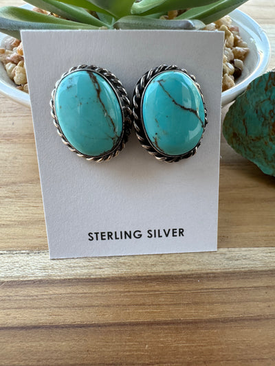 Kingman Oval Studs