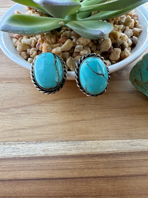 Kingman Oval Studs