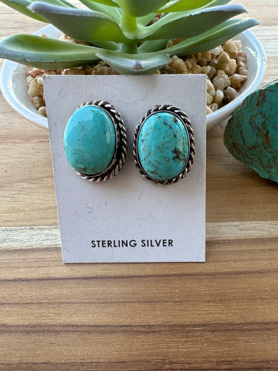 Kingman Oval Studs