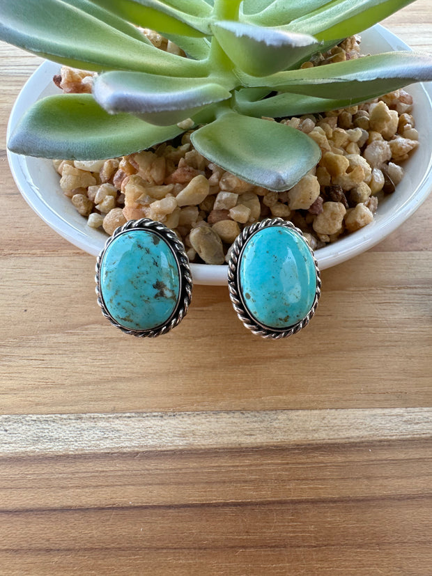 Kingman Oval Studs