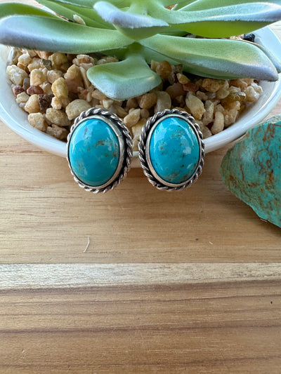 Kingman Oval Studs