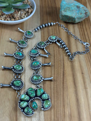Sonoran Turquoise Squash Necklace + Earring Set