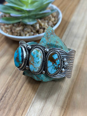 3 Stone Royston Turquoise cuff