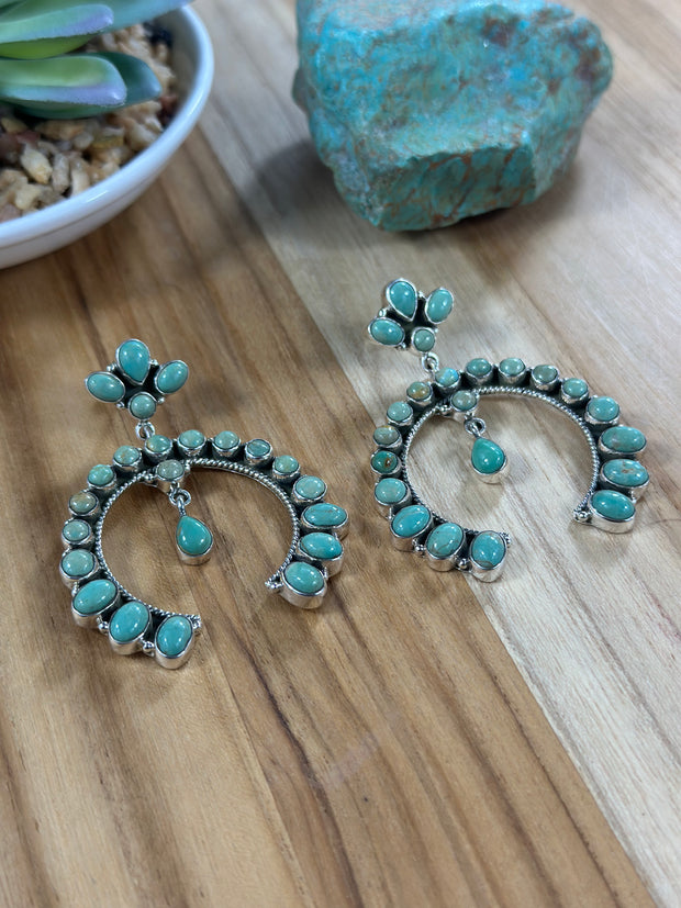 Kingman Turquoise Custer Earring