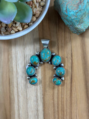 Kingman Turquoise 7 Stone Pendant