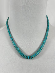 Kingman Turquoise Heishi Necklace