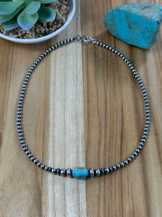 Kingman and Navajo Pearl Necklace