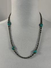 Kingman and Navajo Pearl Necklace