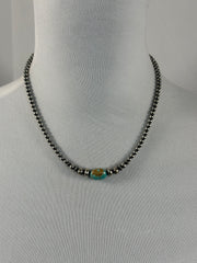 Kingman and Navajo Pearl Necklace