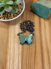 Turquoise Butterfly Necklace