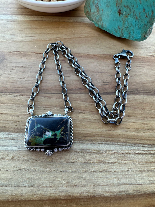 Black Jack Square Necklace