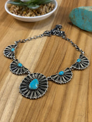 Kingman Flower Cluster Necklace