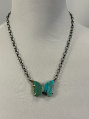 Turquoise Butterfly Necklace