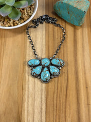 Number 8 Cluster Necklace