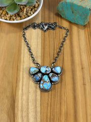 Golden Hills Cluster Necklace