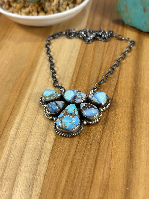Golden Hills Cluster Necklace