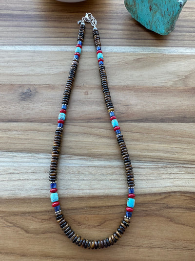 Tiger Eyes Bead Necklace