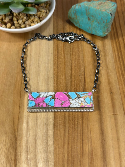 Cotton Candy Bar Necklace