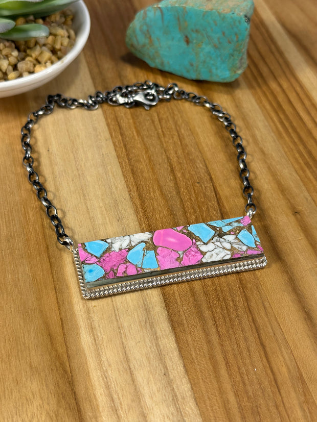 Cotton Candy Bar Necklace