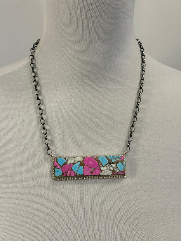 Cotton Candy Bar Necklace
