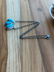3 Stone Kingman Necklace