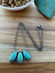 3 Stone Kingman Necklace