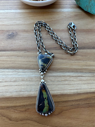 Black Jack 2 Stone Necklace