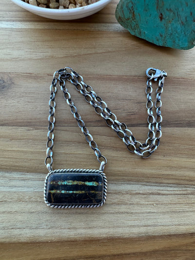 Black Jack Square Necklace